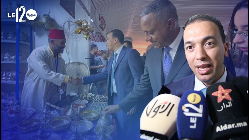 القنيطرة. السعدي يفتتح معرض الصناعة التقليدية مرافقاً بوزير غابوني